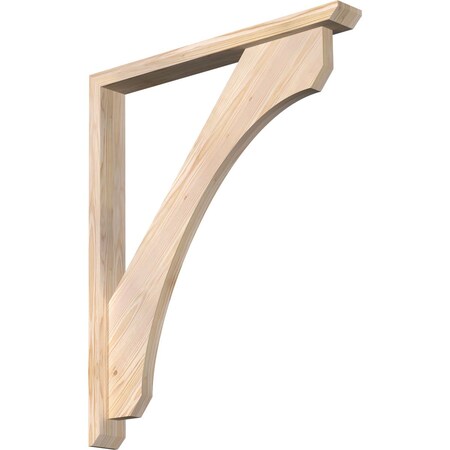 Ekena Millwork Legacy Slat Smooth Bracket w/ Offset Brace, Douglas Fir, 3 1/2"W x 30"D x 36"H BKT0402X30X36LEC06SDF